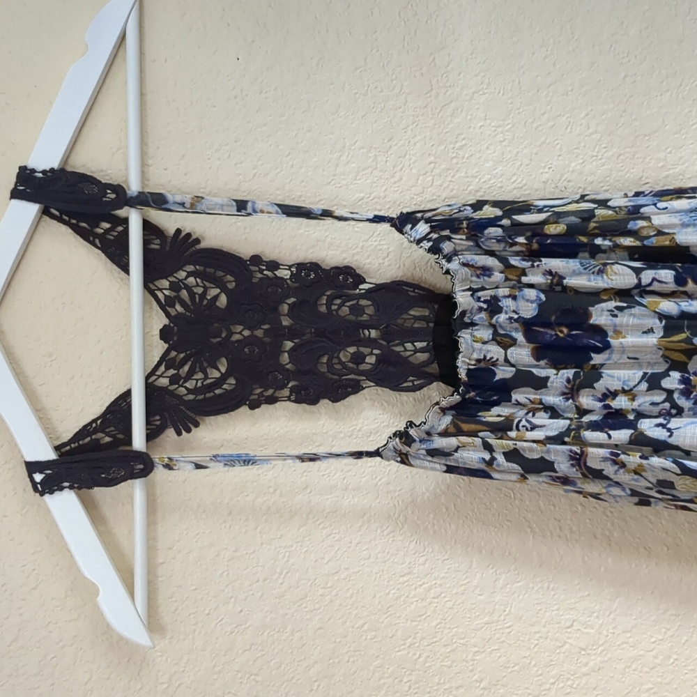 Anthropologie Lilka Lace Back Floral Dress XL - Picture 6 of 17